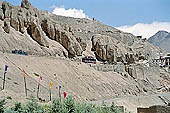 Ladakh - Lamayuru Gompa built on a mountain spur